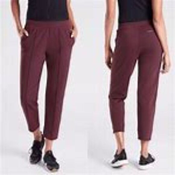 Athleta Venice Pintuck High Waisted Ankle Pants Pull-On Work Casual Black XS - Picture 13 of 13